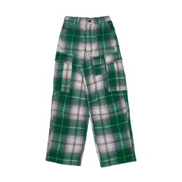 【Custom Green-White Plaid Cargo Pants】|Tailor-made loose straight-leg trousers|Flannel Corduroy|Green-White Gradient Check Pattern|Multi-Functional Flap Pockets|High Waist with Belt Loops|Zipper + Metal Button Fly|Tailor-made plaid trousers company  U435 【Custom Green-White Plaid Cargo Pants】|Tailor-made loose straight-leg trousers|Flannel Corduroy|Green-White Gradient Check Pattern|Multi-Functional Flap Pockets|High Waist with Belt Loops|Zipper + Metal Button Fly|Tailor-made plaid trousers company  U435